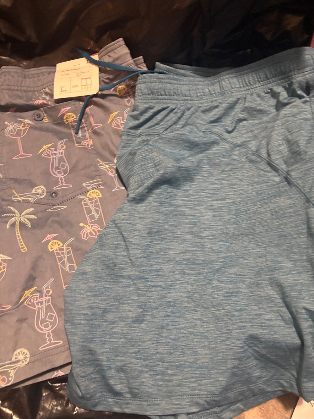 XXL men’s swim printed swim trunks and all in motion shorts